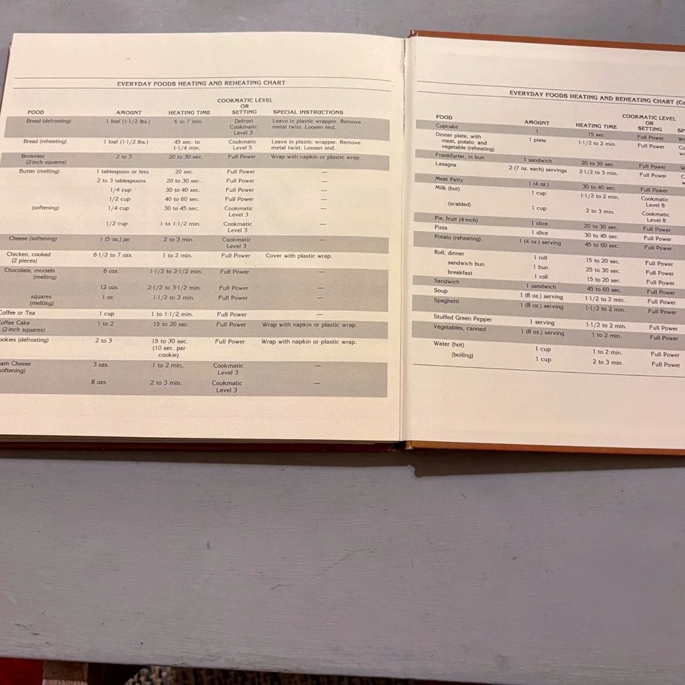 Vtg 1970s Amana Radarange Microwave Cookbook Retro Kitchen Ephemera MCM Kitsch